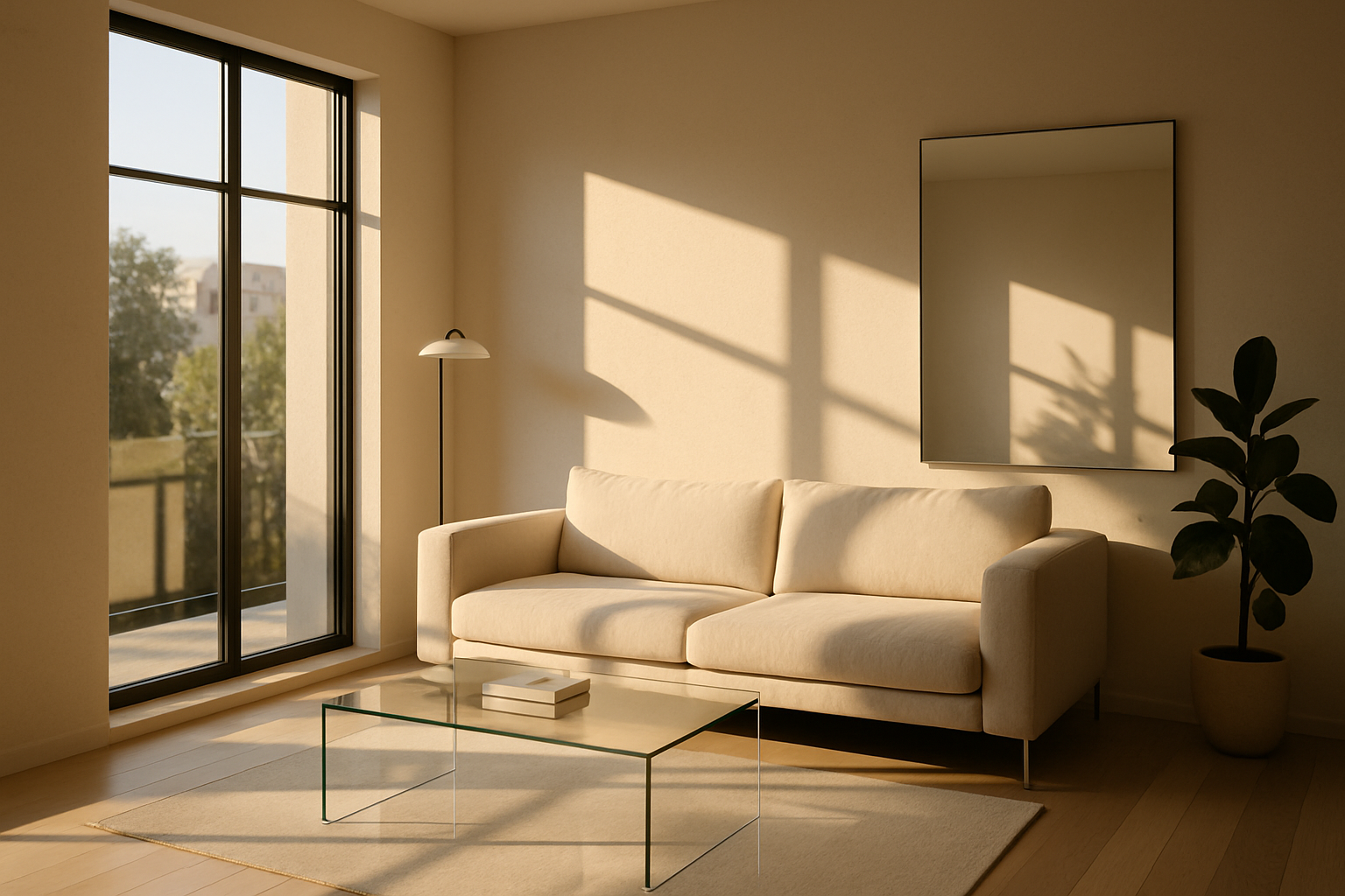 large windows reflective surfaces