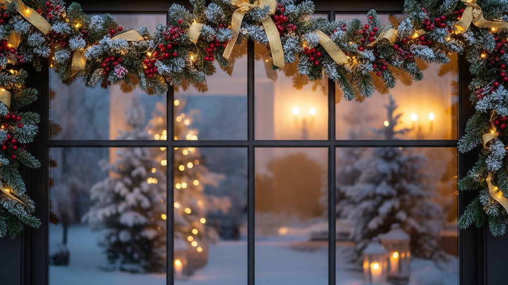 new windows holiday décor