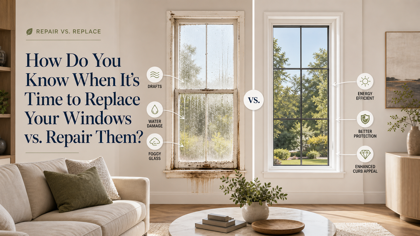 repair vs. replace your windows