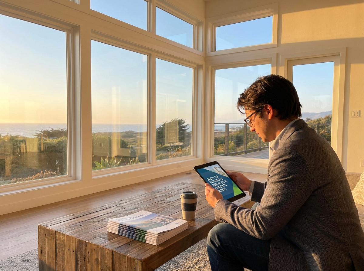 Professional illustration of Are There Rebates or Tax Credits for Energy-Efficient Windows in California in 2026?