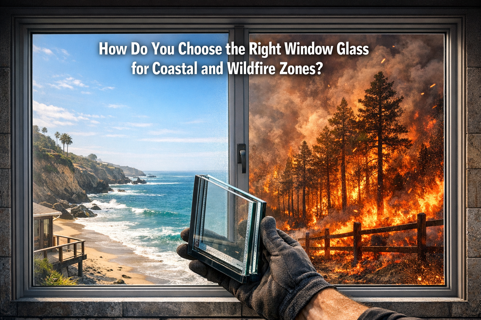 how do you choose the right window glass for coastal and wildfire zones 2026
