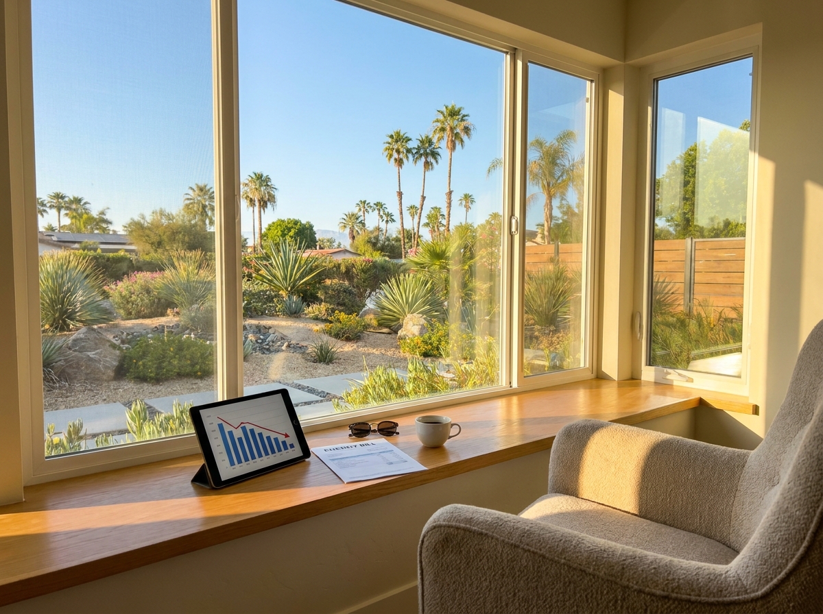 Professional illustration of Do New Windows Really Lower Your Energy Bill in Southern California?